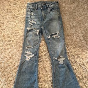 American Eagle Women size 4 Jeans wide leg
